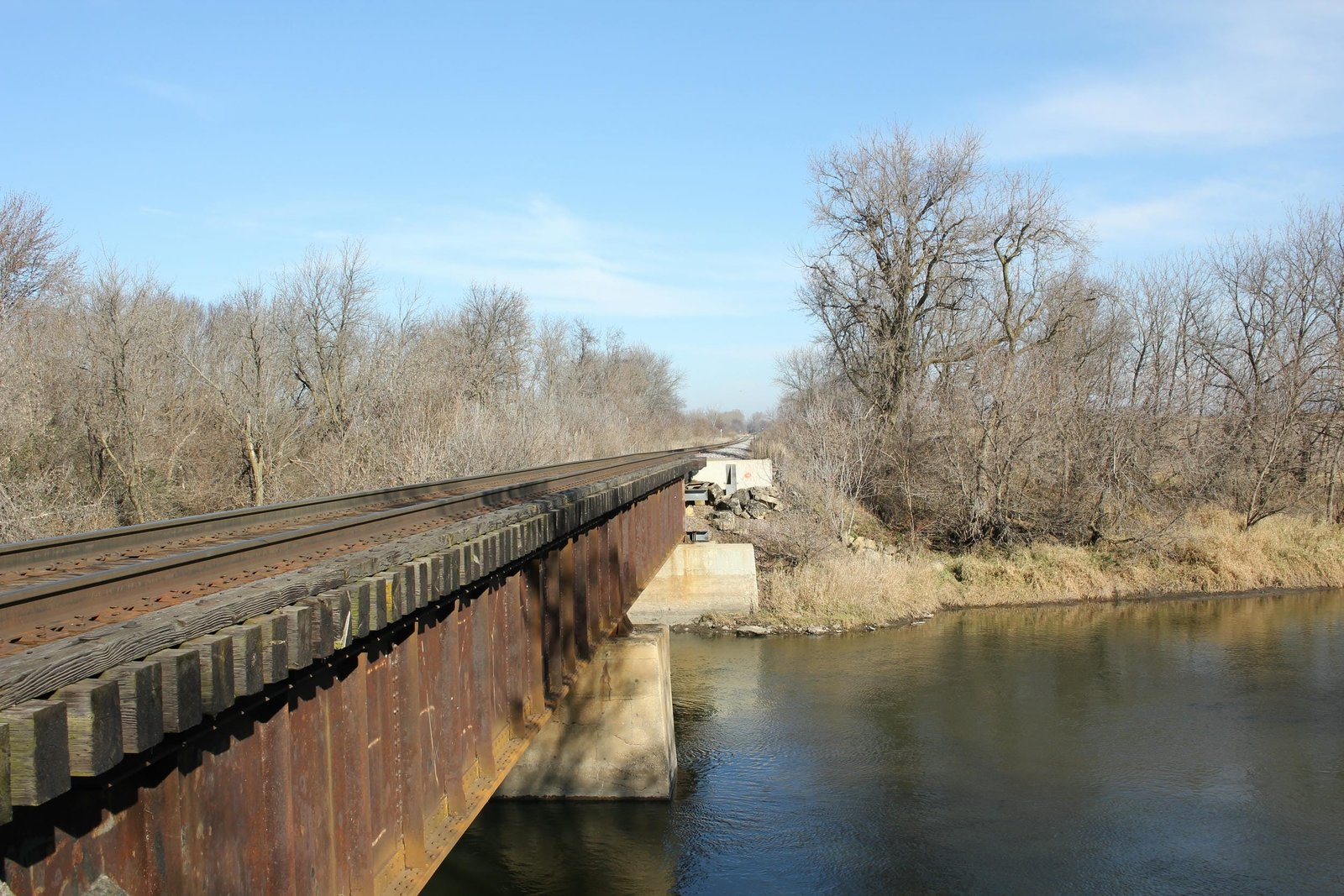 Looking north